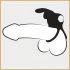 Happyrabbit Cock - Waterproof Rechargeable Penis & Testicle Ring (Black)