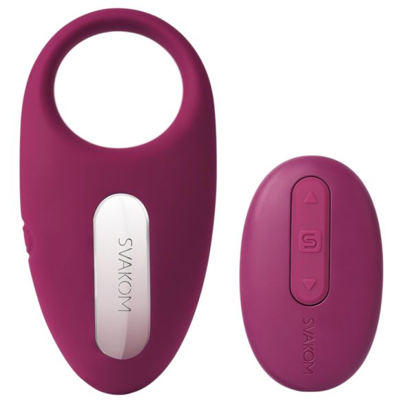 Svakom Winni - Vibrating Remote-Controlled Penis Ring (Purple)