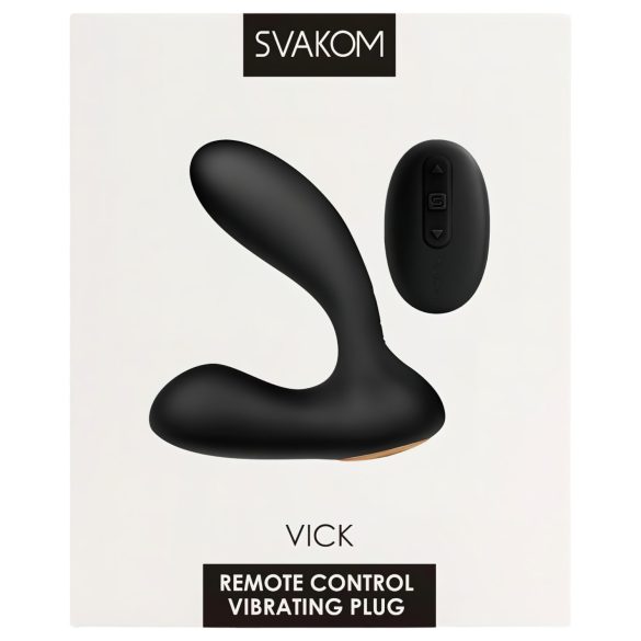 Svakom Vick - Waterproof Prostate & G-Spot Vibrator (Black)