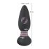 Black Velvet - Rotating Beaded Anal Vibrator (Black)
