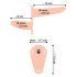 You2Toys - Strap-On - Double Vibrator (Natural)