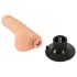 Nature Skin M - Realistic Suction Cup Vibrator (Natural)