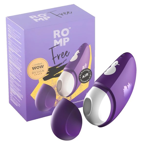 ROMP Free - Waterproof Air Pulse Clitoral Stimulator (Purple)