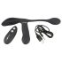 GoGasm Rechargeable 3-in-1 Radio-Controlled Black Vibrator