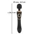 Cleopatra Rechargeable Waterproof Massager Vibrator (Black)