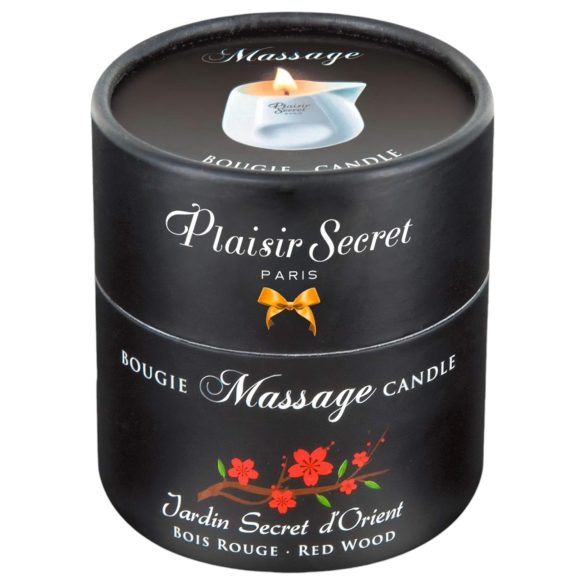 Plaisirs Secrets Red Wood - Massage Candle (80ml)