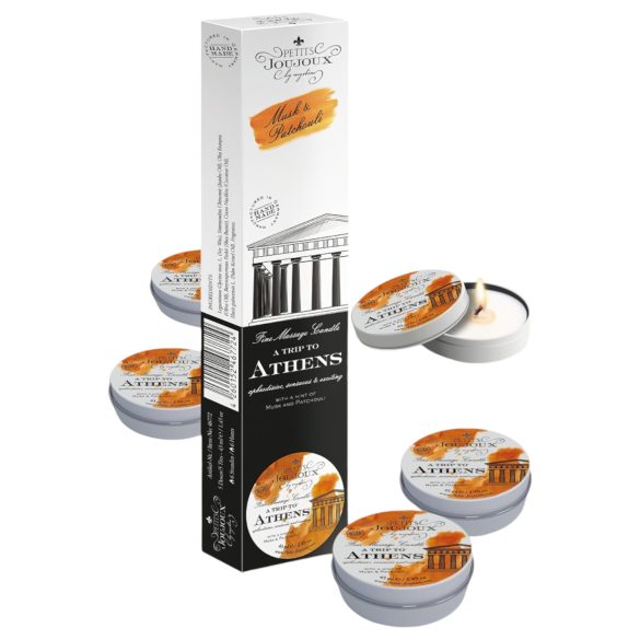 Petits Joujoux Athens - Massage Candles - Musk Scent (5x43ml)