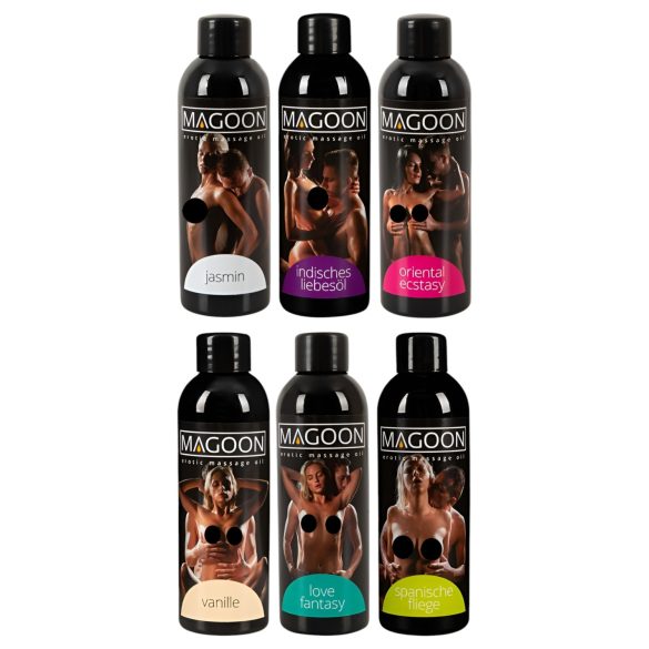 Magoon Massage Oil Set (6 bottles, 100ml each)