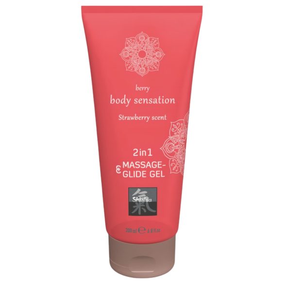 Shiatsu 2in1 Strawberry Massage Gel Lubricant (200ml)