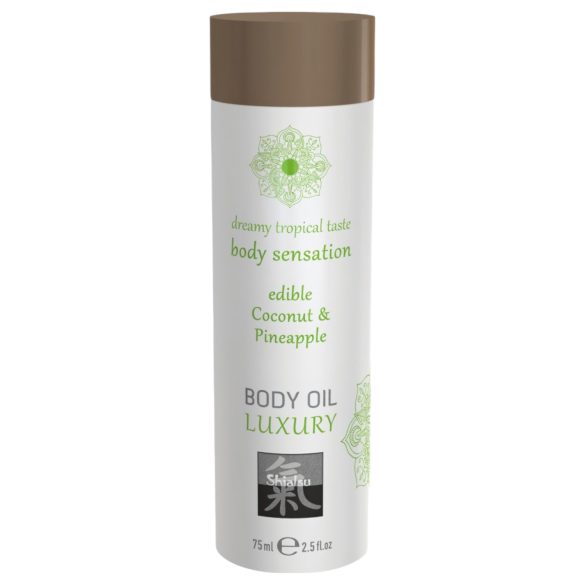 Shiatsu Luxury - Edible Massage Oil - Coconut Pineapple (75ml)