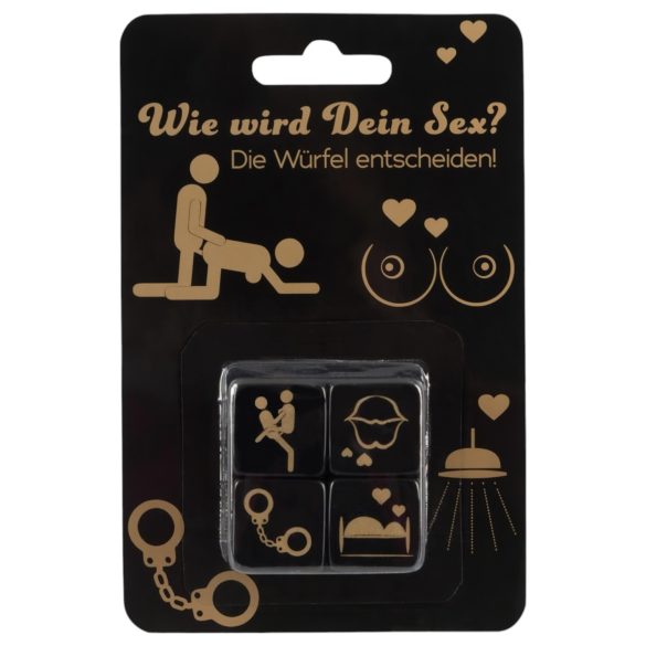Black Dice Set for Couples - 4 Pieces