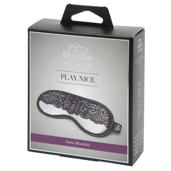 Fifty Shades of Grey - Satin Eye Mask (Silver)