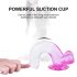 Sunfo - Suction Cup Dildo with Balls - 22cm (Clear Purple)