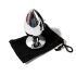 Sunfo - Metal Anal Plug with Pink Gem (Silver)