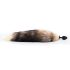 Sunfo - Silicone Fox Tail Anal Plug (Black-Red)