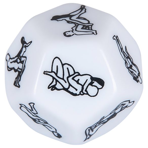 12-Sided Romance Dice - White