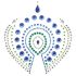Glittering Diamonds Intimate Jewelry Set - 3 Piece (Blue)
