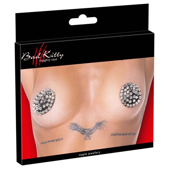 Cottelli - Studded Nipple Stickers (Black)