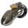 CB-6000 - Luxury Chrome Chastity Cage with Lock
