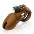 CB-6000 - Luxury Wooden Locking Chastity Cage