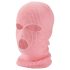 Knitted Pink Balaclava with 3 Openings