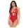 Mapalé - Red Lace Bodysuit with Garters