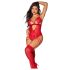 Mapalé - Red Lace Bodysuit with Garters