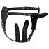 ZADO - Leather Harness with 2 Internal Dildos (Black) - L/XL