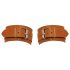 ZADO - Brown Leather Wrist Cuffs