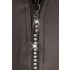 Svenjoyment - Shiny Men's Thong with Rhinestone Zipper (Black)