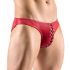 Svenjoyment - Men's Black Lace-Up Briefs (Red)