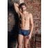 NEK - Blue Boxer Briefs with Black Lace-Up and Mesh Panels