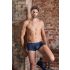 NEK - Blue Boxer Briefs with Black Lace-Up and Mesh Panels