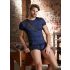NEK - Blue Boxer Briefs with Black Lace-Up and Mesh Panels