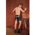 NEK - Men's Long Black Shorts with Metal Buckle - M