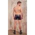 NEK - Black Boxer Briefs with Red Side Panels and Zipper - M