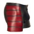 NEK - Black Boxer Briefs with Red Side Panels and Zipper - M