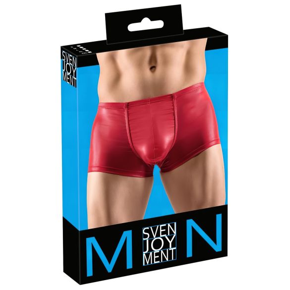 Svenjoyment - Shiny Push-Up Boxer Briefs (Red) - L