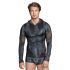 NEK - Men's Black Hoodie with Snake Print - M