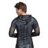 NEK - Men's Black Hoodie with Snake Print - M