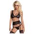 Obsessive Emperita - Black Lingerie Set with Delicate Embroidery