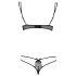 Obsessive Intensa - Double Strap Bra Set (Black)