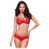 Obsessive 860-SET-3 - Rosy Lace Bra Set (Red)