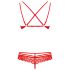 Obsessive 860-SET-3 - Rosy Lace Bra Set (Red)