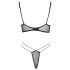 Cottelli - Sheer Lace Bra Set (Black)
