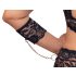 Cottelli Bondage Plus Size - Lace Bra Set (Black)
