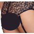 Cottelli Bondage Plus Size - Lace Bra Set (Black) - 3XL