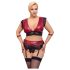 Cottelli Bondage Plus Size - Lace Bra Set (Red)