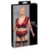 Cottelli Bondage Plus Size - Lace Bra Set (Red)