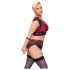 Cottelli Bondage Plus Size - Lace Bra Set (Red)